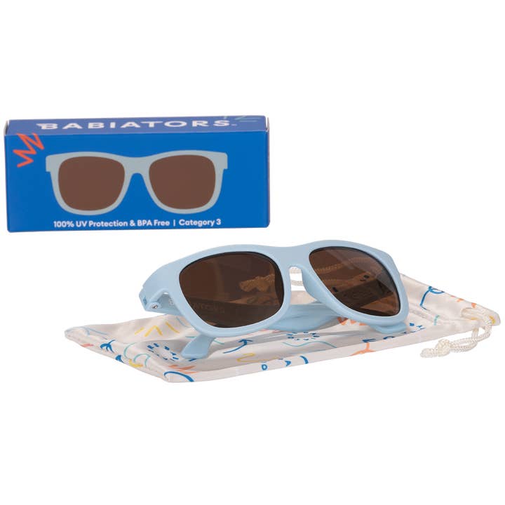 Babiators - Wholesale Sunglasses - Kids - Baby Blue with Amber Lens Navigator Baby & Kids Sunglasses