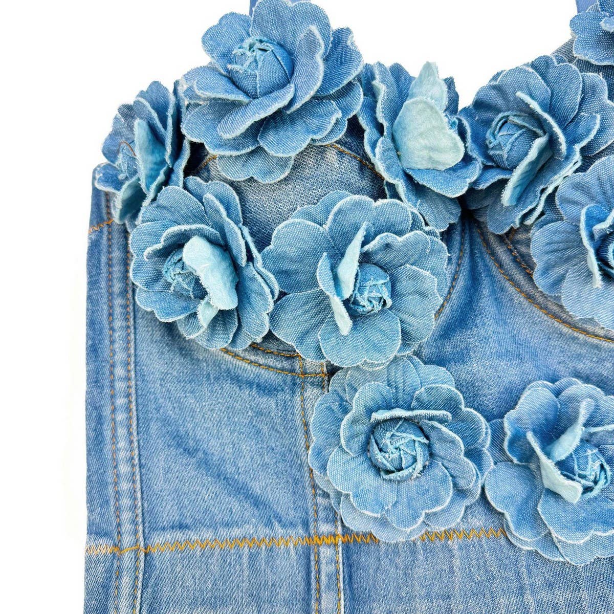 ACCITY - Wholesale Corset - Women's - HAND-BEADED FLORAL HERRINGBONE CORSET_CWMM41432