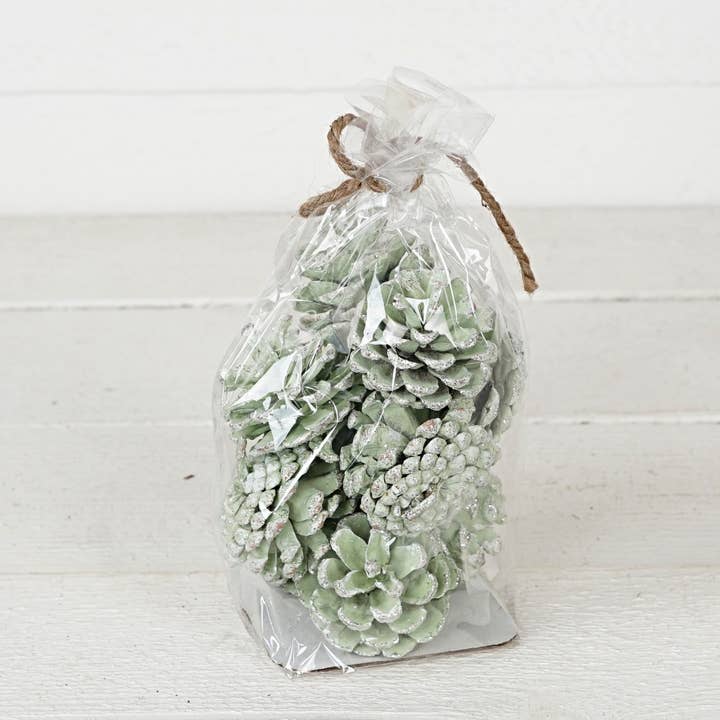 M32898-Blossom Pinecone Bag-150g-Mint Green for wholesale by Holiday Depot Inc.