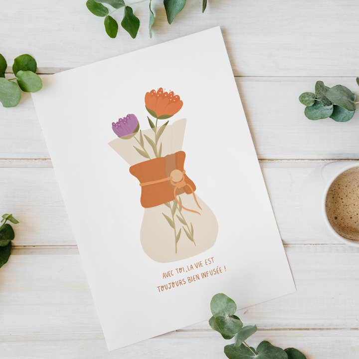 Chemex - 5x7 Greeting Card for wholesale by Maude Robichaud Godin - Artiste