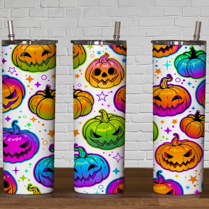 Pumpkin white for wholesale by Triple D's Tumblers n More