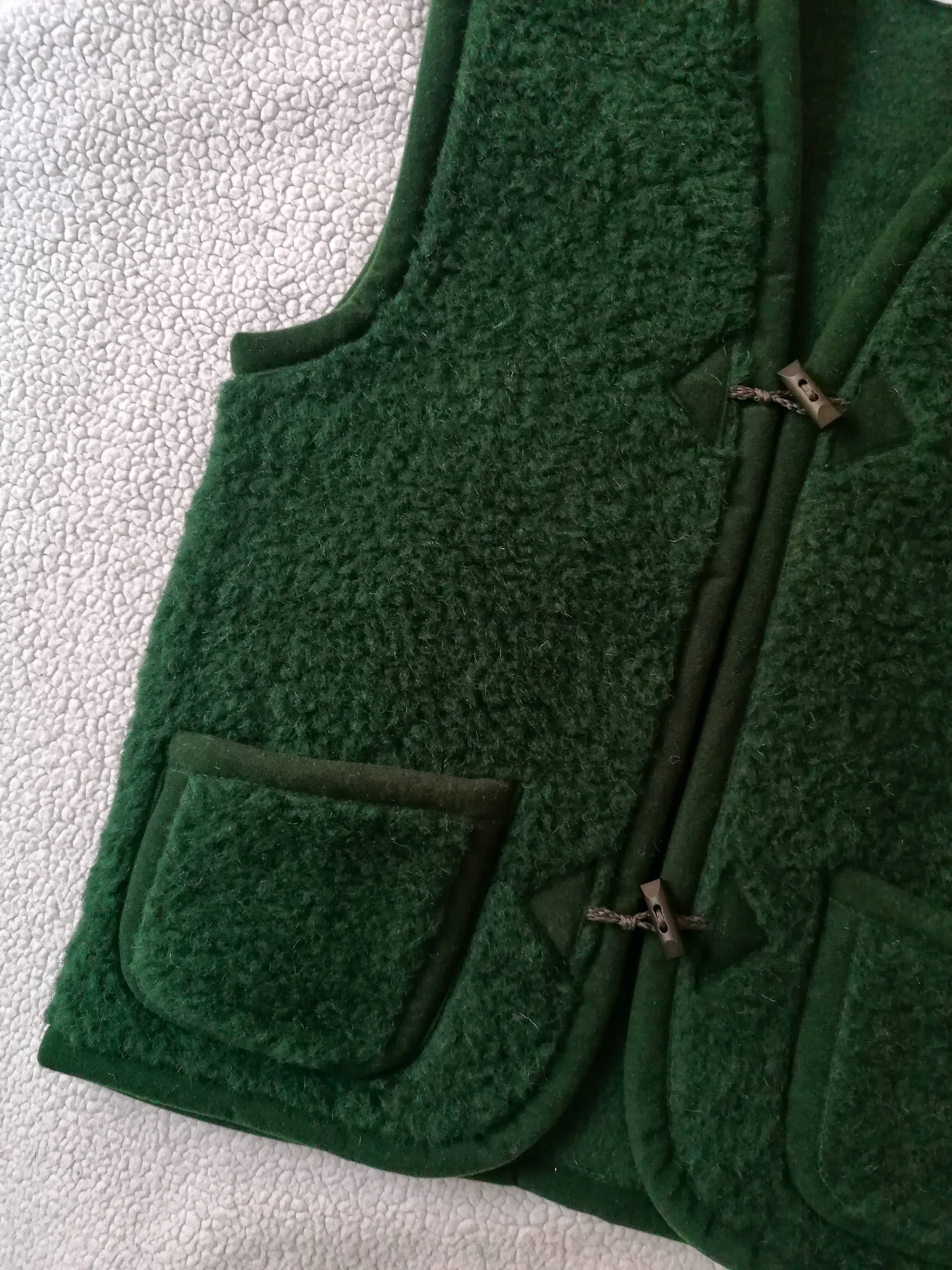 HomieeStudio - Vendita all'ingrosso Gilè imbottito - Bambini - Gilet in lana merino verde per bambini6