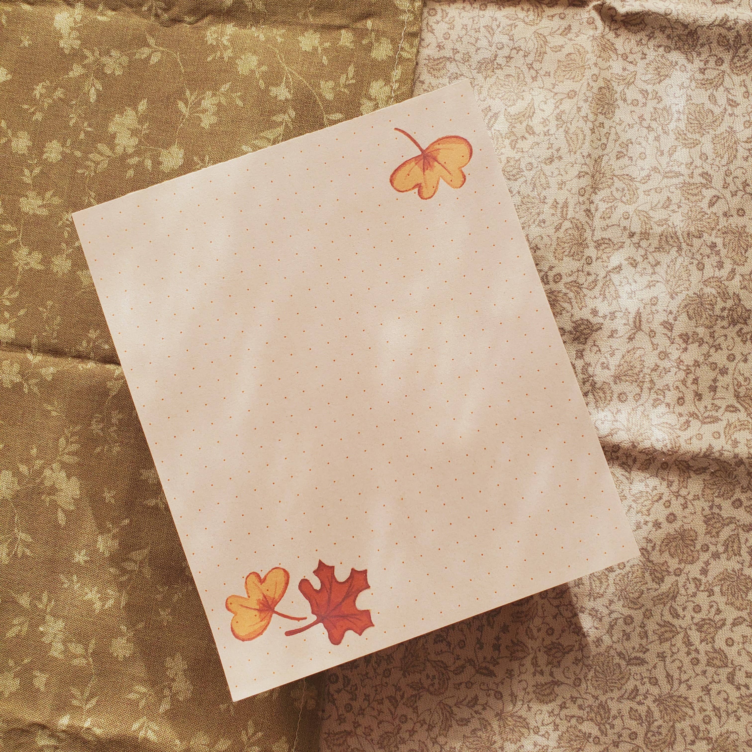 Wayward Leaves - Wholesale Notepad - Autumn Notepad1