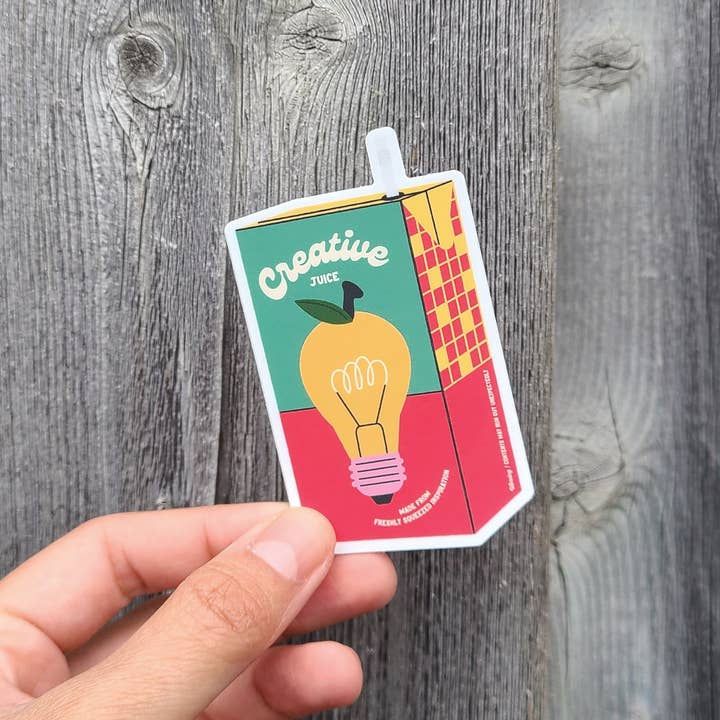 Creative Juice Sticker for wholesale by Mad Love Creative Co.