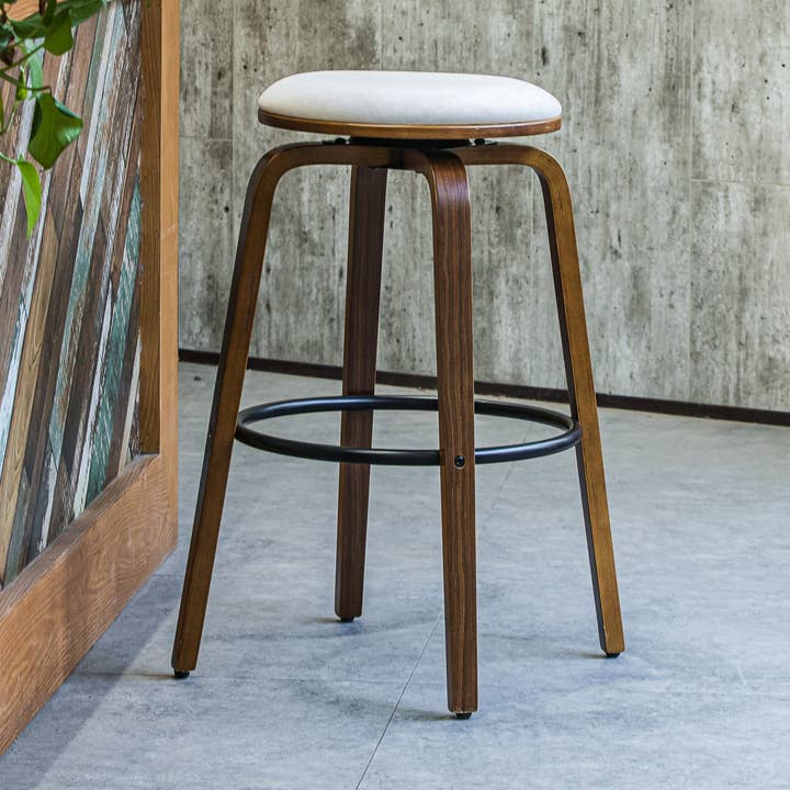 MORENO Set of 2 Wood and Beige Velvet Chairs for wholesale by Nordlys