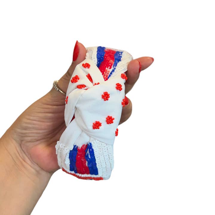 Wishful Heart Boutique, LLC - Wholesale Fashion Headband - Women's - Texas Rangers Sequin Headband2