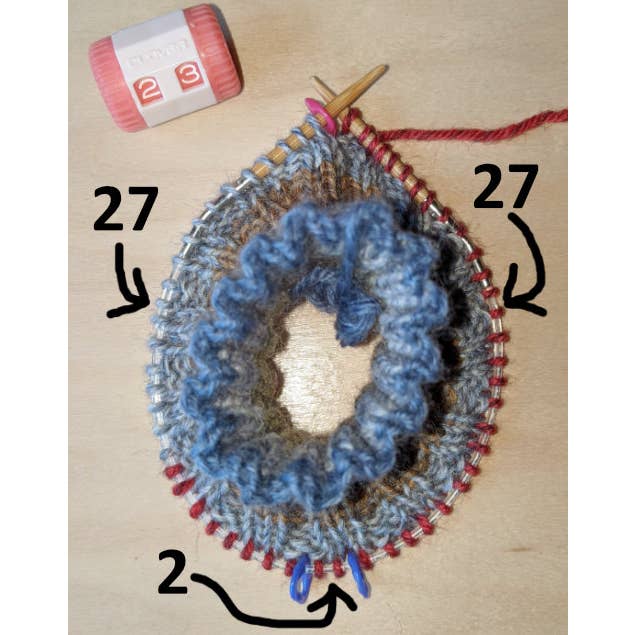 BeeGreen & CraftsPlannersPlus - Wholesale Knitting/Crochet Supplies - DIY Kit to Knit x3 Pairs of Fingerless Gloves (Visual Knit)10