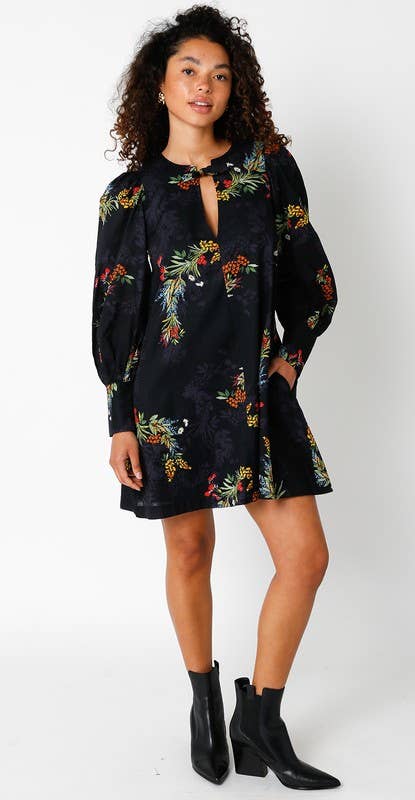 Black Multi Dallas Dress for wholesale on Faire3