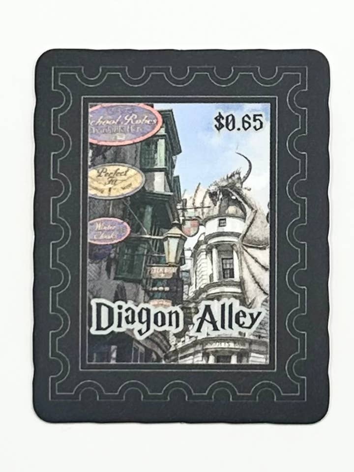 Wizard Alley Stamp Sticker for wholesale by A Little Crafty Fox