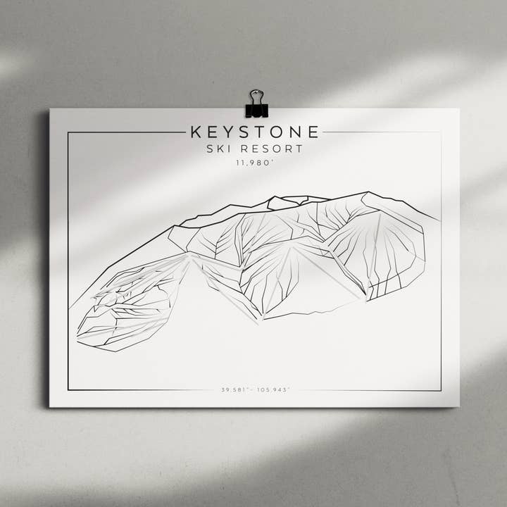 Keystone Resort 9x12 Poster for wholesale by The Elevated Line LLC