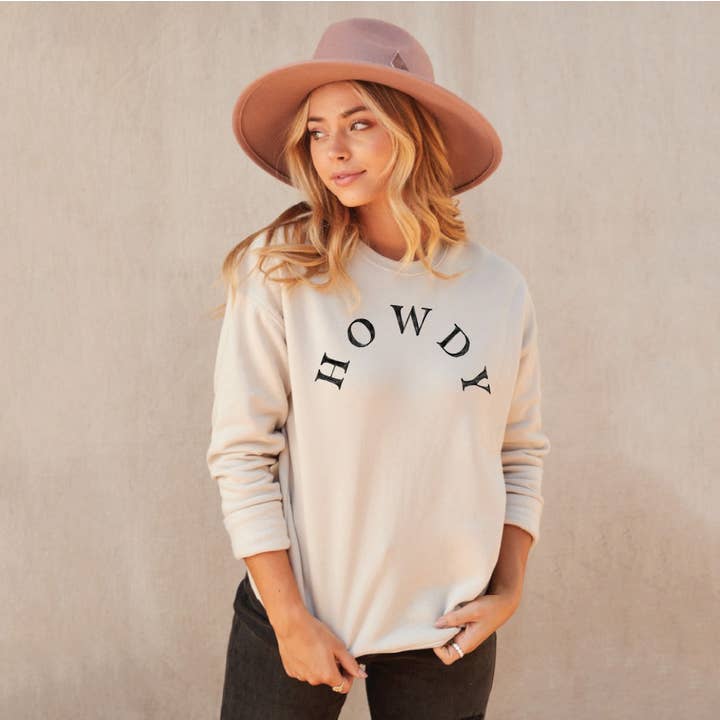 OAT COLLECTIVE - Wholesale Graphic Sweatshirt - Women's - HOWDY Â Sweatshirt