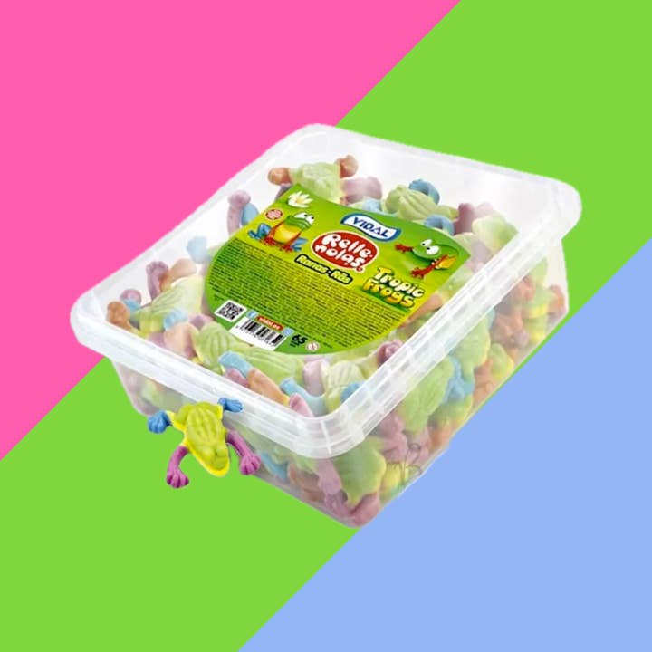 Vidal Jelly Filled Tropical Frogs 75 Count for wholesale by Gaffney's Sweets & Treats Wholesale