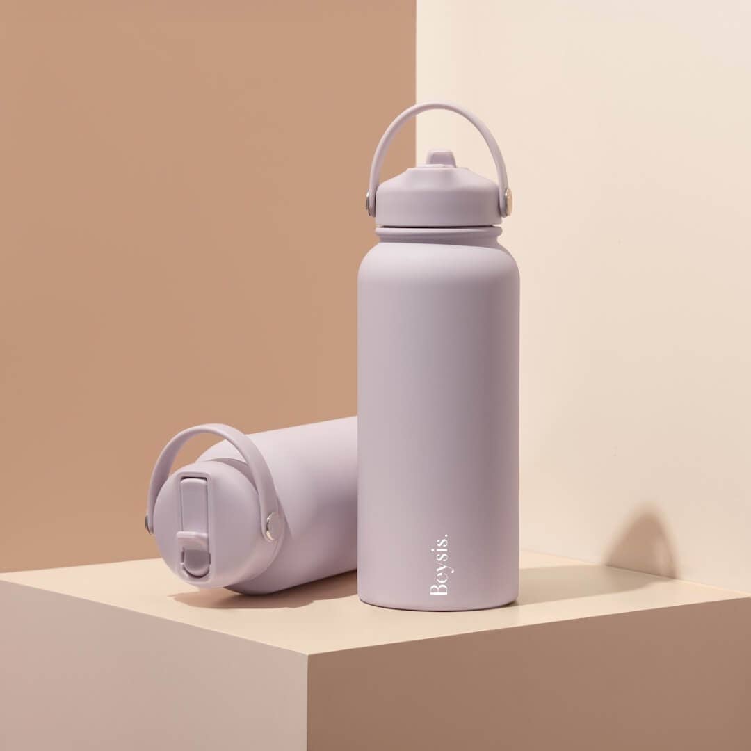 Beysis – wholesale Vattenflaska – 30,5 oz / 900 ml flaska med sugrör3