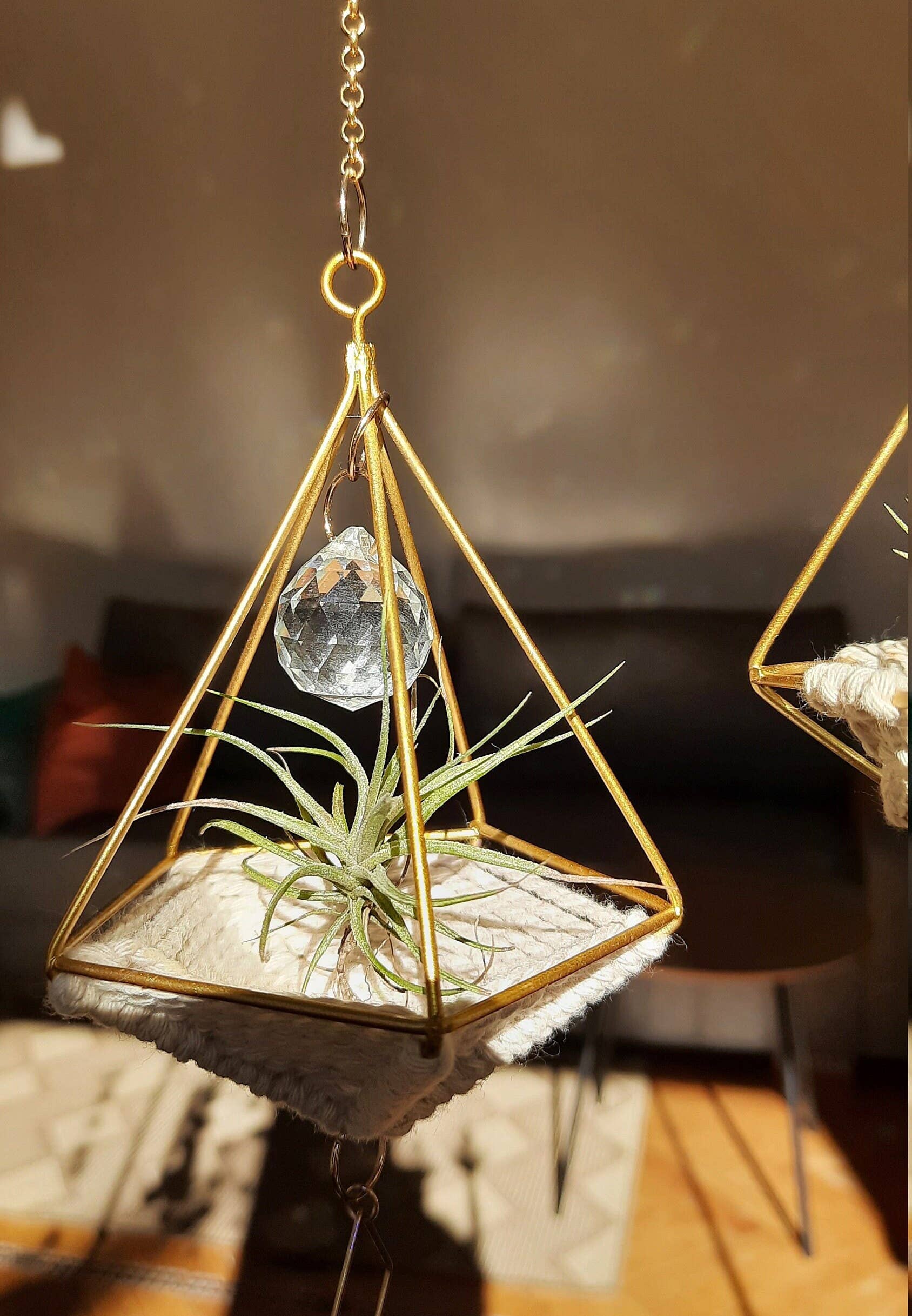 Salut Boho - Vendita all'ingrosso Acchiappasole - Porta Piante d'Aria con Cristalli Prism Rainbow Maker e Decorazione Suncatcher1