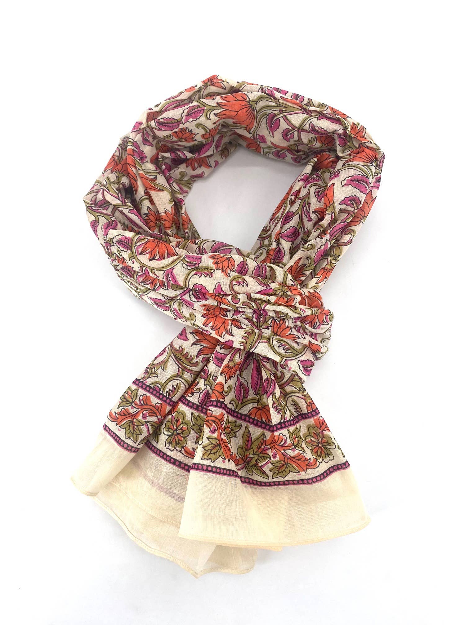 Maison Unik Accessoires – Engroshandel Tørklæde - Dame – Trykt tørklæde eller pareo i 100 % indisk bomuld til kvinder2