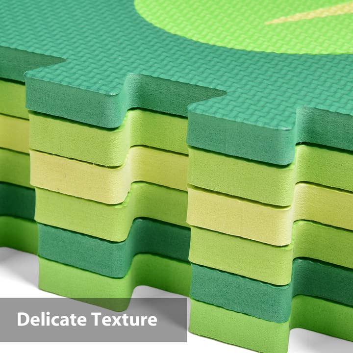 Fun Little Toys - Wholesale Play Mat - Kids & Baby - Baby Play Mat with Fence EVA Foam Jurassic Dinosaur