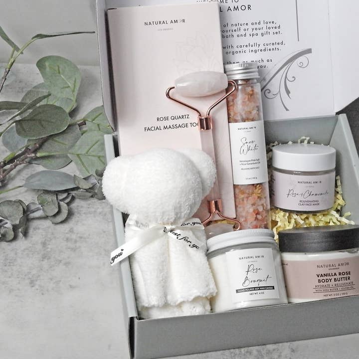Coffret Cadeau Bain Spa| Coffrets Cadeaux Soins de la Peau Naturels pour la vente par Natural Amor LLC
