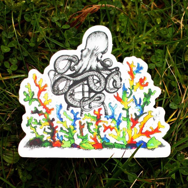 Bläckfisk Vinyl klistermärke för wholesale av MeerCatArt