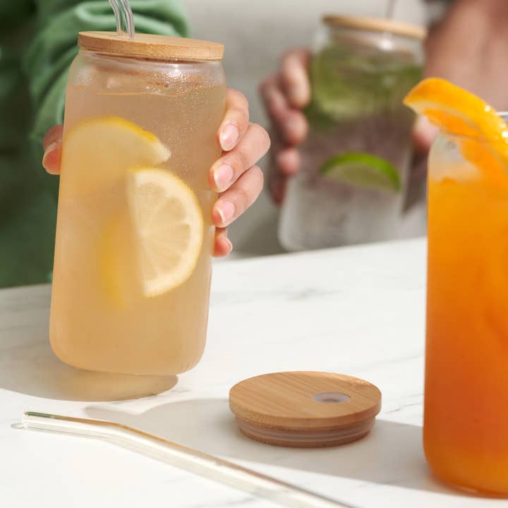 TRUE - Wholesale Insulated Mug/Tumbler - Everyday Glass Tumblers - Set of 4