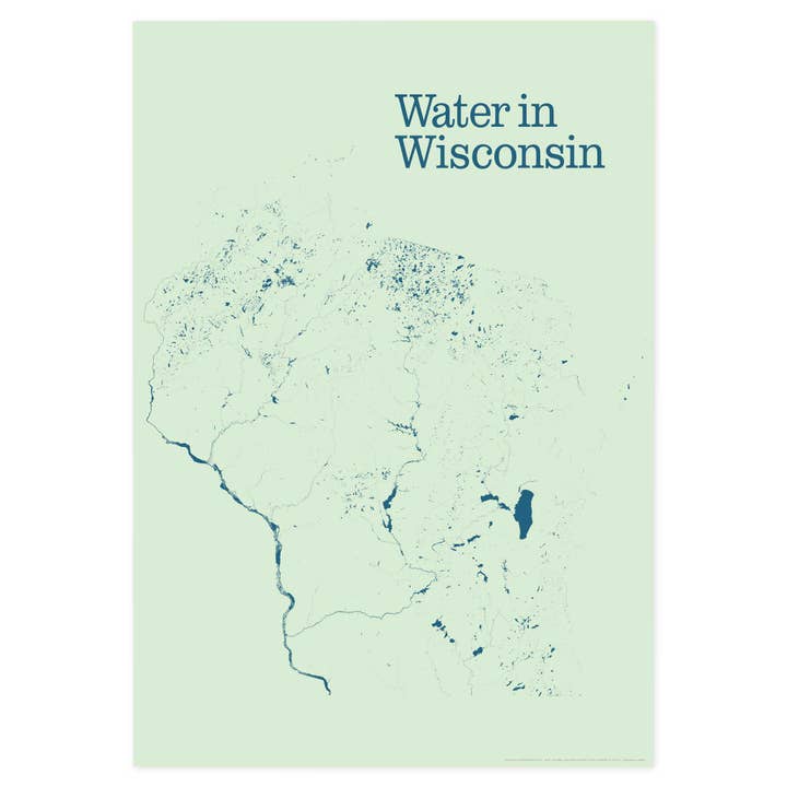 Water in Wisconsin for wholesale by Scott Reinhard Maps