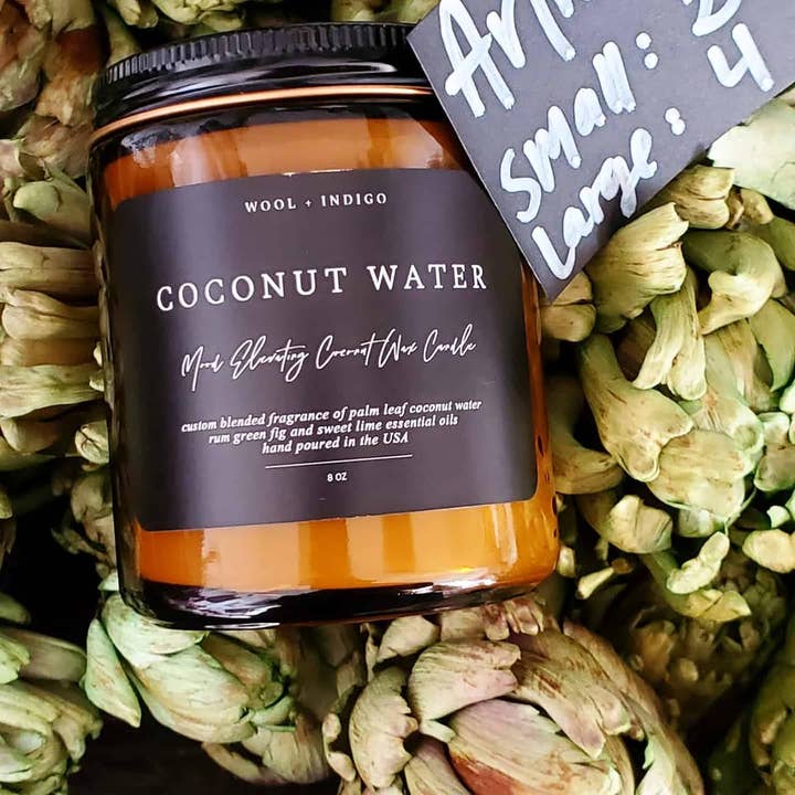 Candela all'acqua di cocco per la vendita all'ingrosso da parte di Wool & Indigo