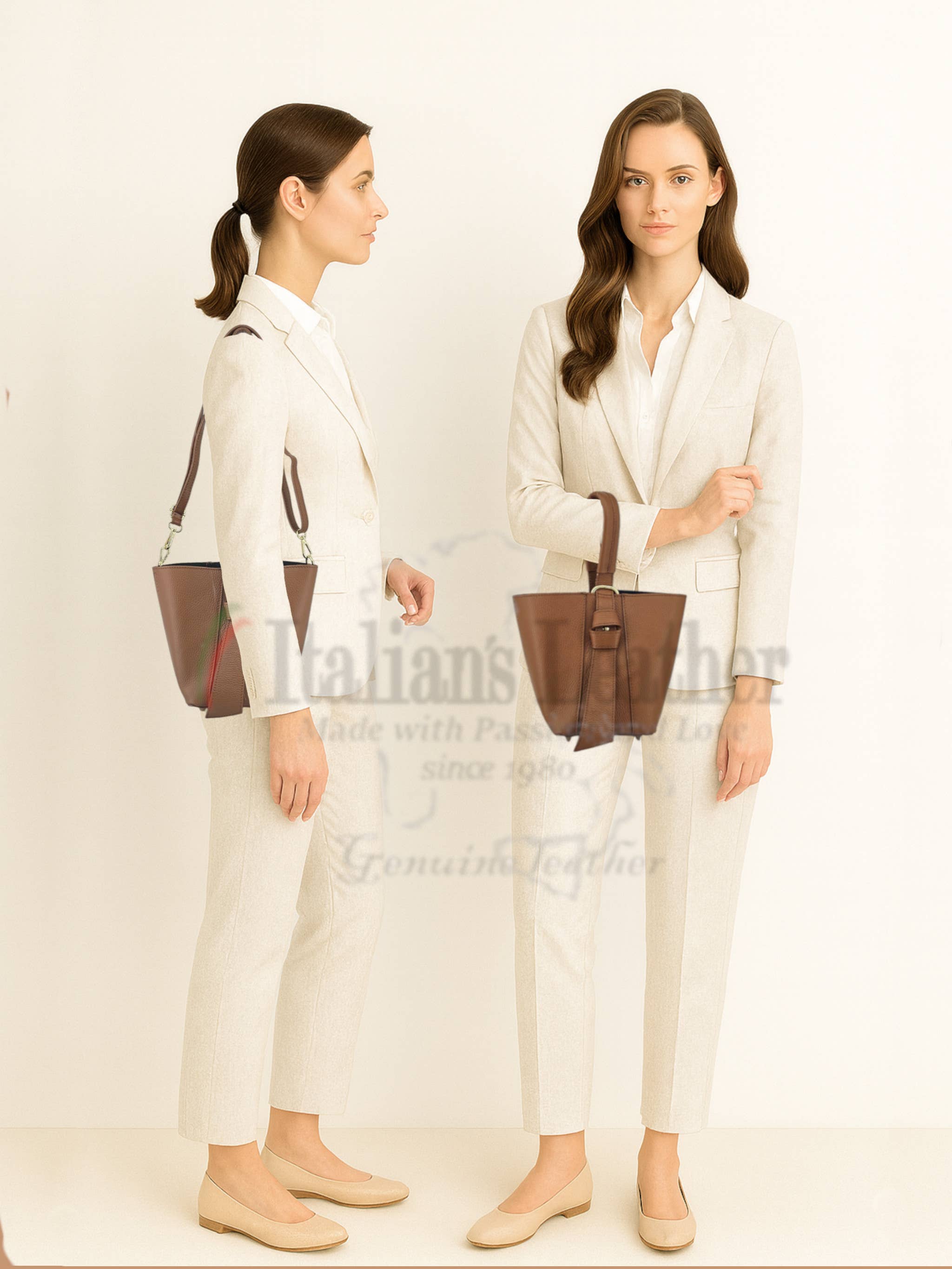 ITALIAN'S LEATHER – wholesale Top handle bag – women's – Yakuta cowhide bag 23082726