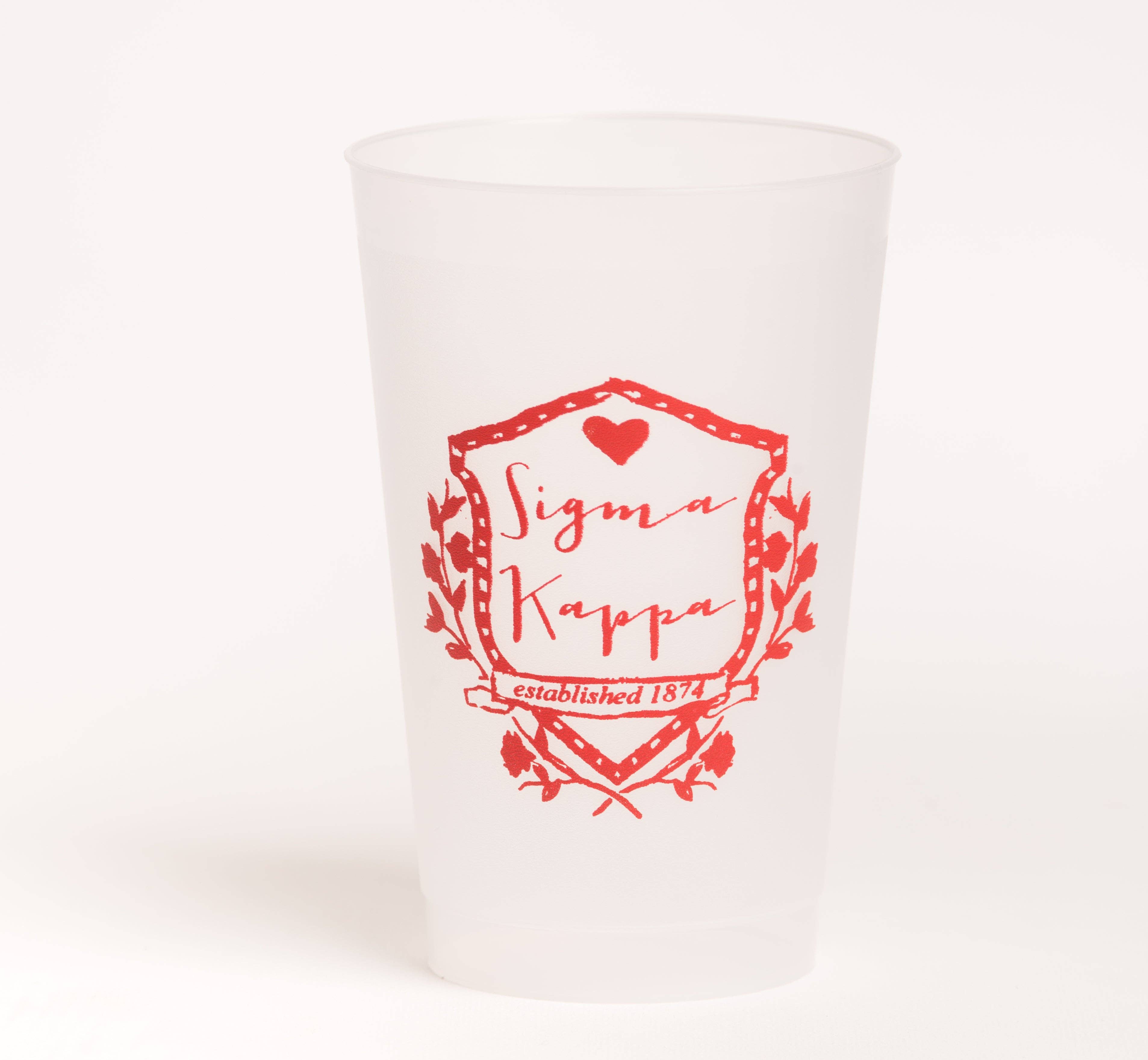 Over The Moon Greek - Wholesale Drinking Glass/Cup - Sorority Frost Flex Cup15