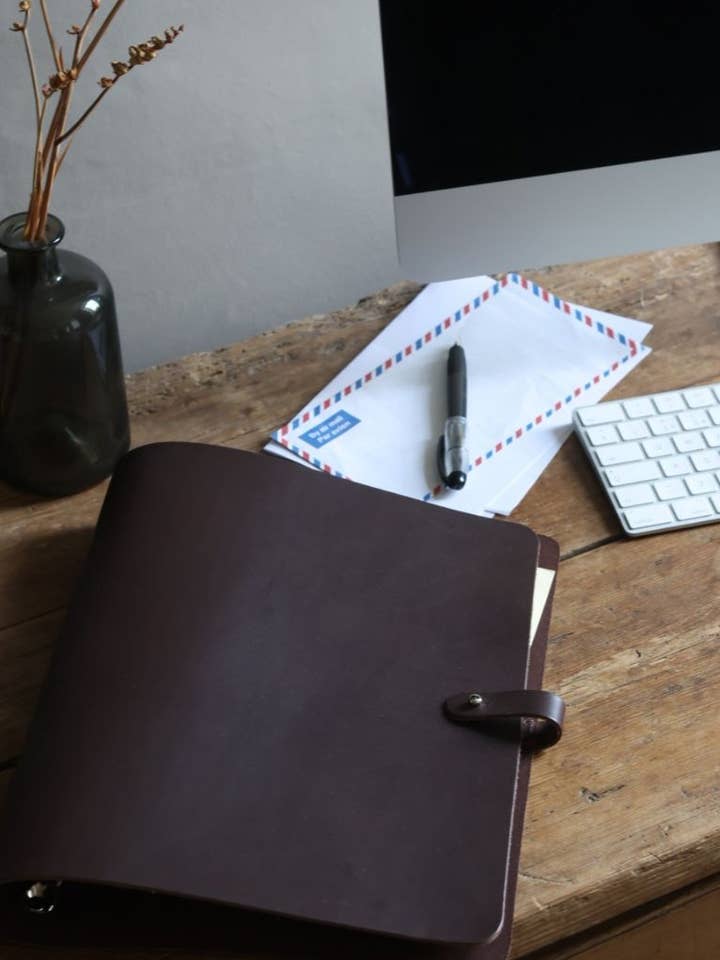 Leather Folder | Ring Binder | Brown Folder| A4 Folder for wholesale by Owen Barry Ltd