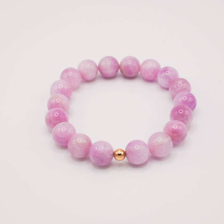 Ripple | Reiki Infused Jewelry - Wholesale Beaded Bracelet - Kunzite Solo Grande Bracelet2