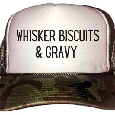 Whisker Biscuits & Gravy Trucker Hat for wholesale by Inappropriate Trucker Hats