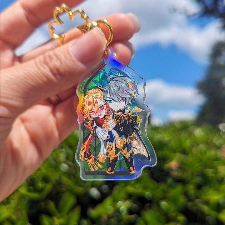 Haikaveh Home | Genshin Impact | Rainbow Acrylic Charm for wholesale by squibblefu