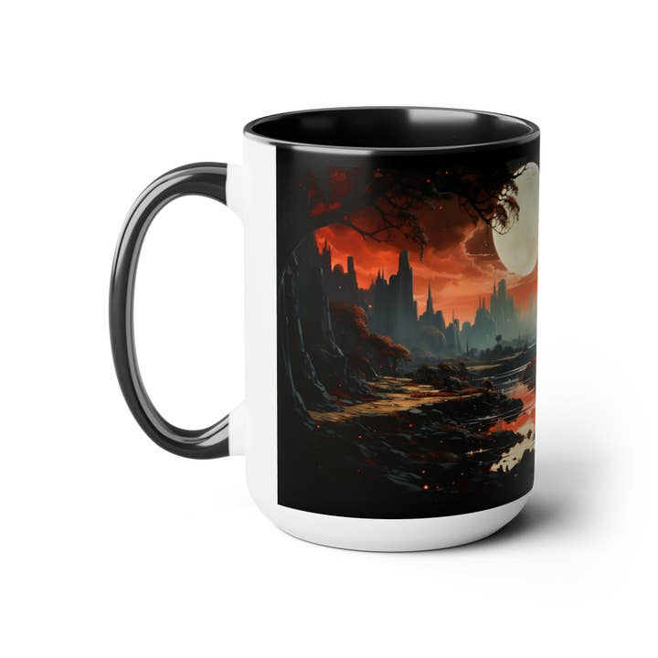 Space, Coffee Mugs Galaxies Outer Space Tazza da caffè Planets Black Psychedelic Astronaut Constellation of Other Worlds Galaxy per la vendita all'ingrosso da parte di Outlaw Design Crafts and Gifts
