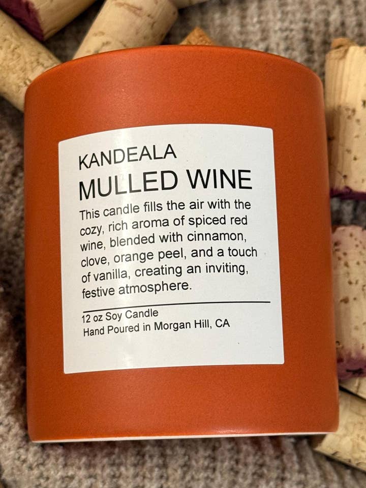 Glögg 12 oz - handgjord ljus, vacker och återanvändbar keramikkruka, julklapp, födelsedagspresent, present till henne, present till honom för wholesale av KANDEALA