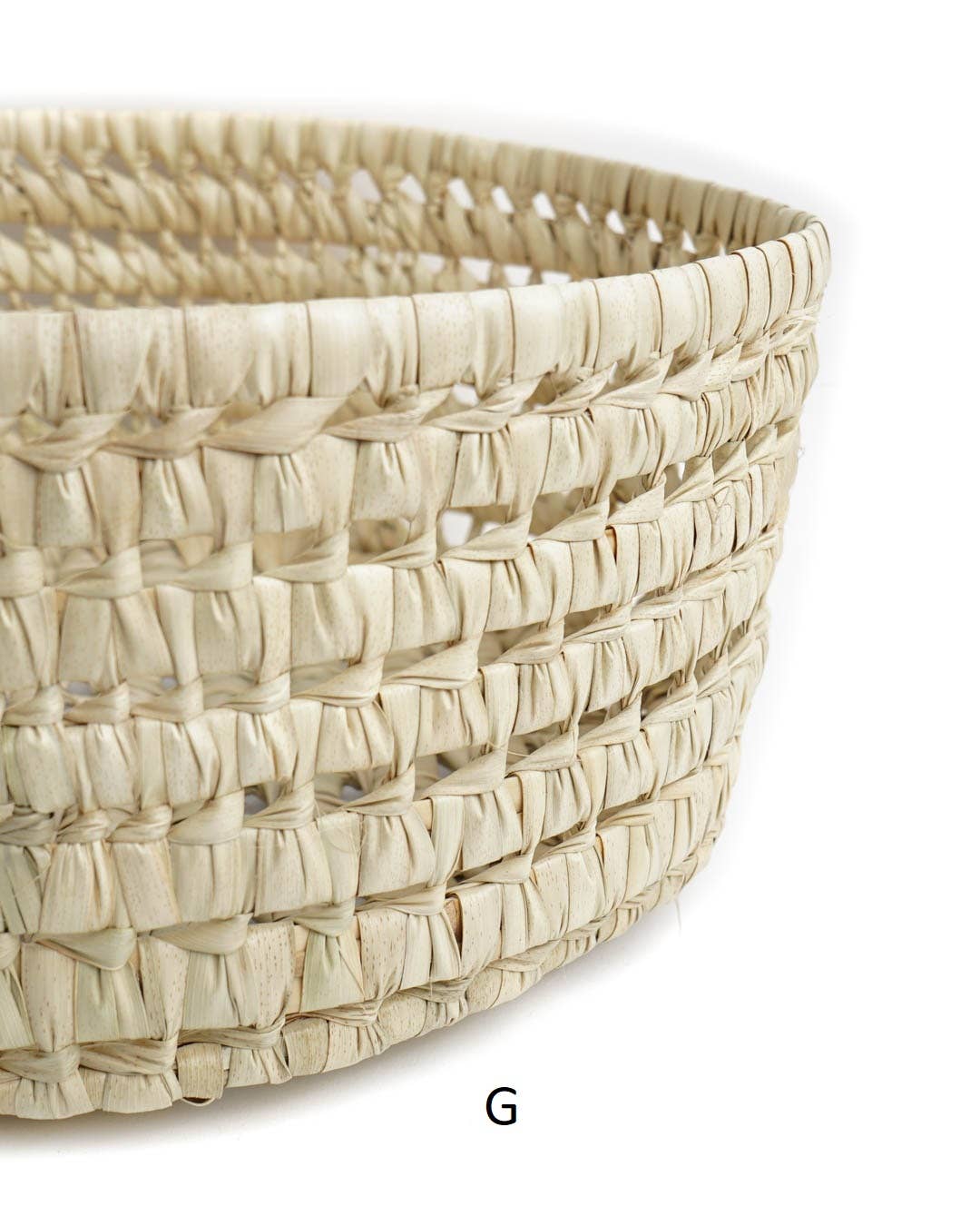 High crafty – wholesale Basket – Handcrafted Simple Round Basket – Natural Palm – Christmas 3