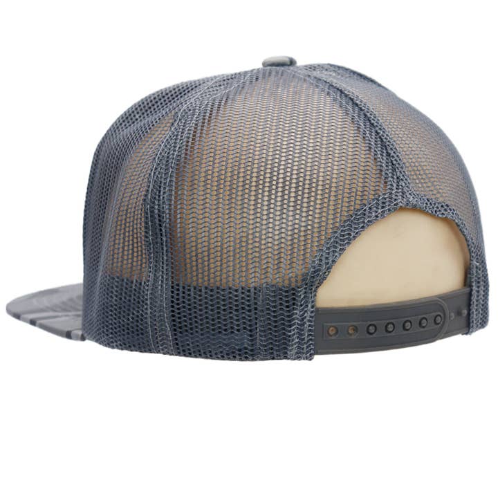 Cap Zone - Wholesale Trucker Hat - Unisex - Dallas Star Patch Camo Poly Flat Bill Trucker Hat2