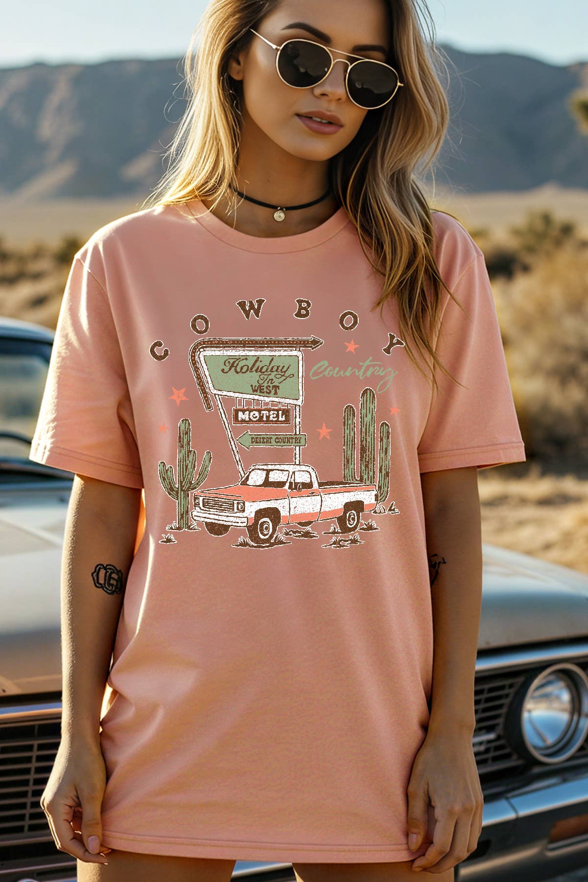 Amused by Blue - Wholesale Screen Printed T-Shirt - Women's - Women Country Graphic Print Short Sleeve Solid Top2