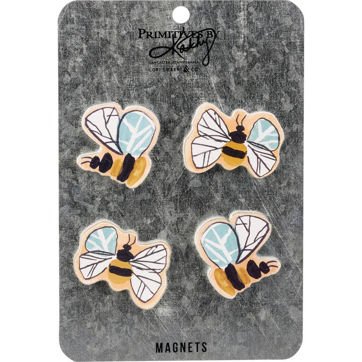 Bees Magnet Set for wholesale by Primitives by Kathy