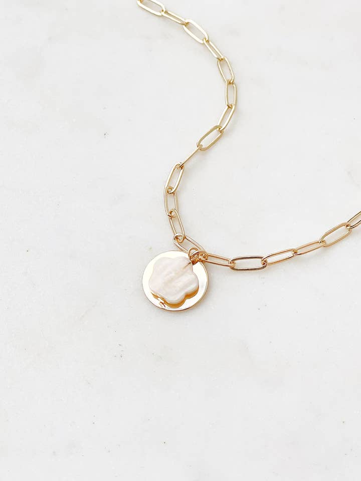 MOP ikon mønt halskæde for engroshandel hos The Lucky Collective