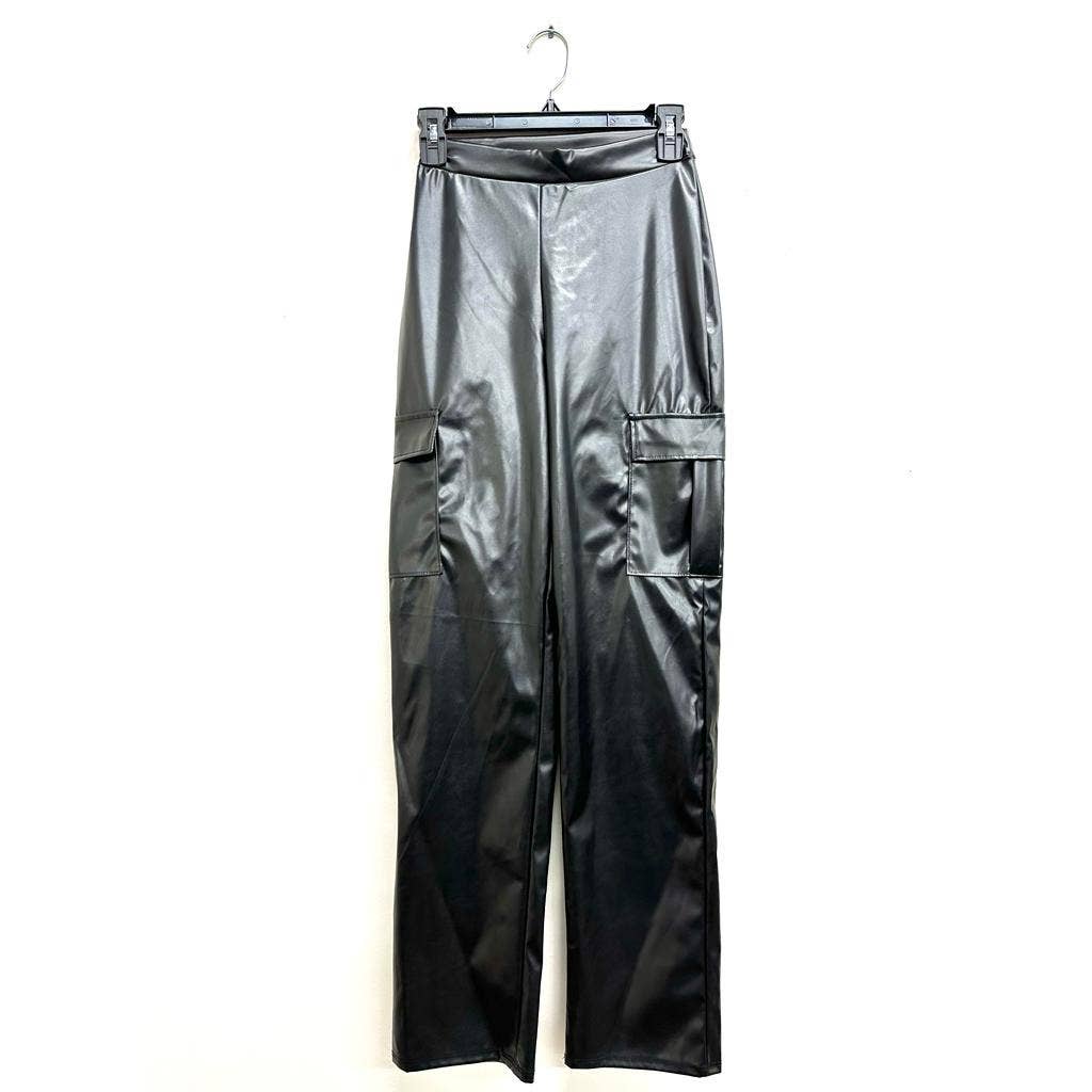 Uptown Apparel – Calças - Mulher por atacado – B111091 Calças Cargo PU PU7