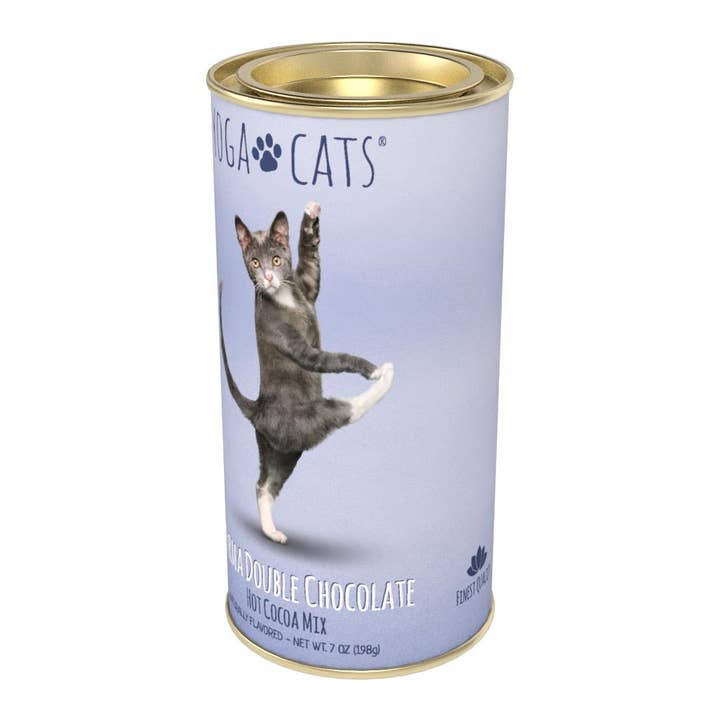 McSteven's - Wholesale Hot Cocoa Mix/Kit - Yoga Cats® Dharma Double Chocolate Cocoa (7oz Tins)11