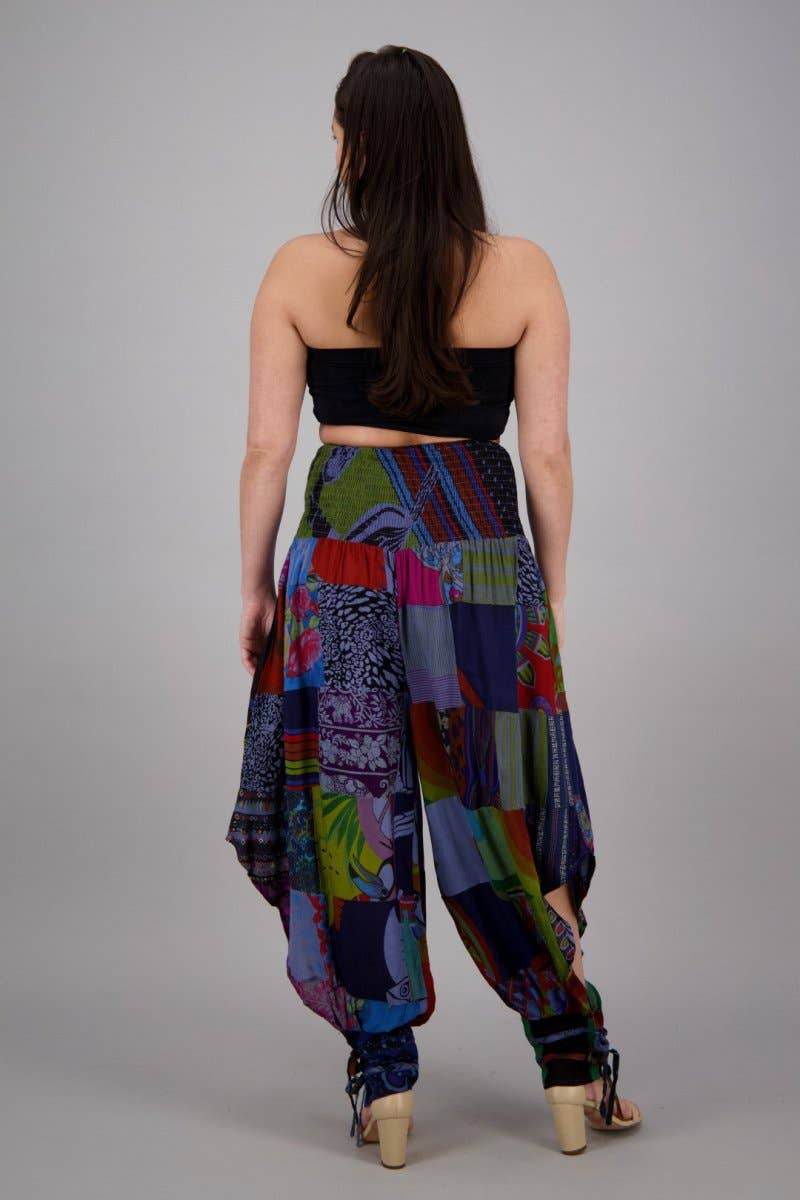 Colores surtidos Pantalones Harem Patchwork PAT-3291 de venta al por mayor en Faire18