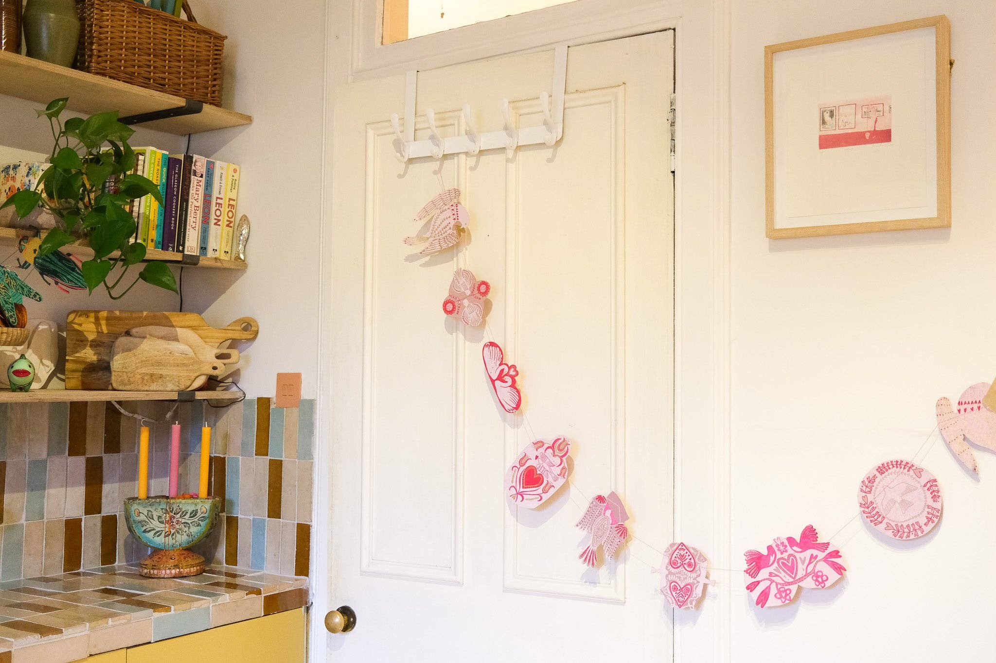 East End Press – Arco de bandeirinhas por atacado – Grinalda Costurada de Pássaros do Amor19