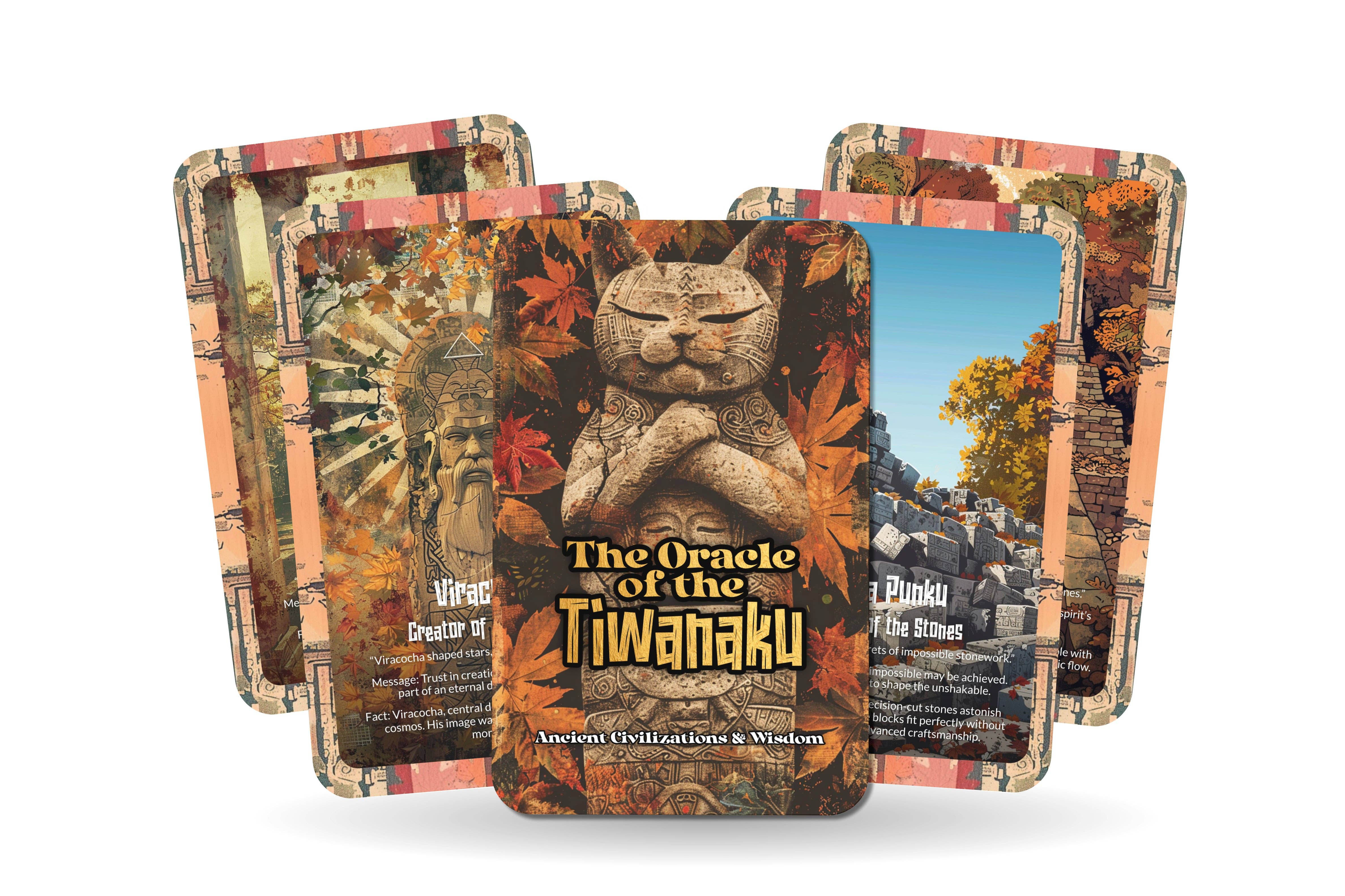 Ibiza Tarot USA - Wholesale Tarot Cards - Oracle of Tiwanaku: Lost Civilization Deck – 22 Cards5