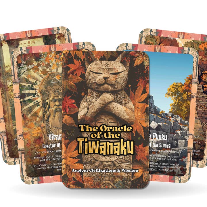 Ibiza Tarot USA - Wholesale Tarot Cards - Oracle of Tiwanaku: Lost Civilization Deck – 22 Cards5