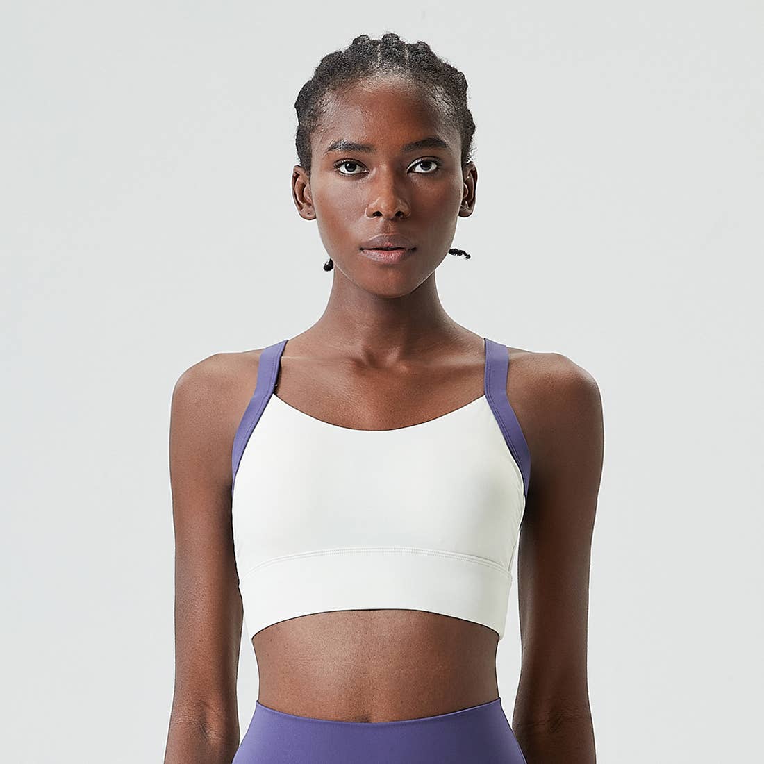 Sodalemon - Wholesale Sports Bra - Women's - Full Coverage With Wide Straps Contrast Color Sports Bra6