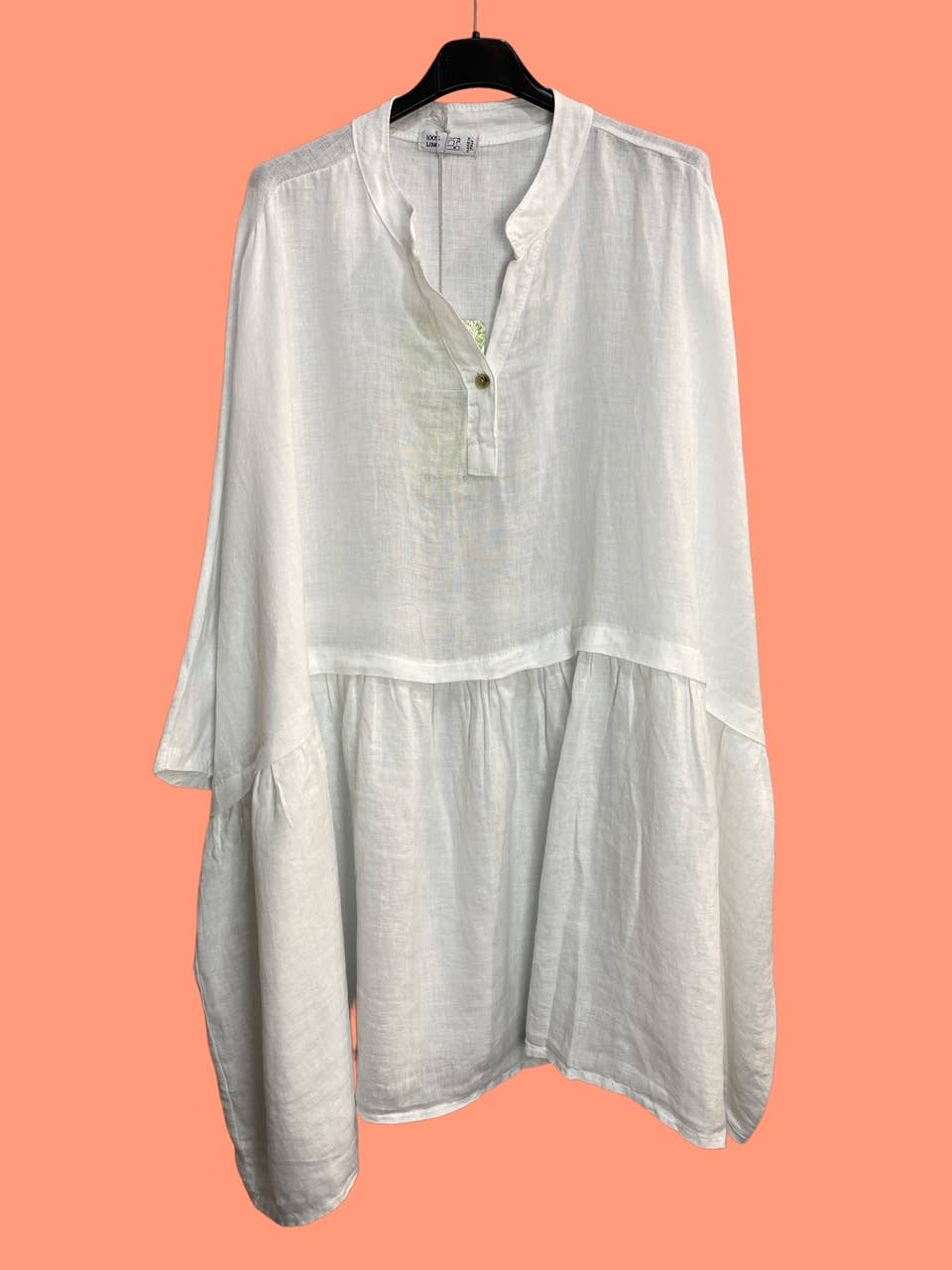 la maison des fibres naturelles - Venta al por mayor Túnica - Mujer - Túnica amplia de lino 68369 flora 100% TÚNICA DE LINO17