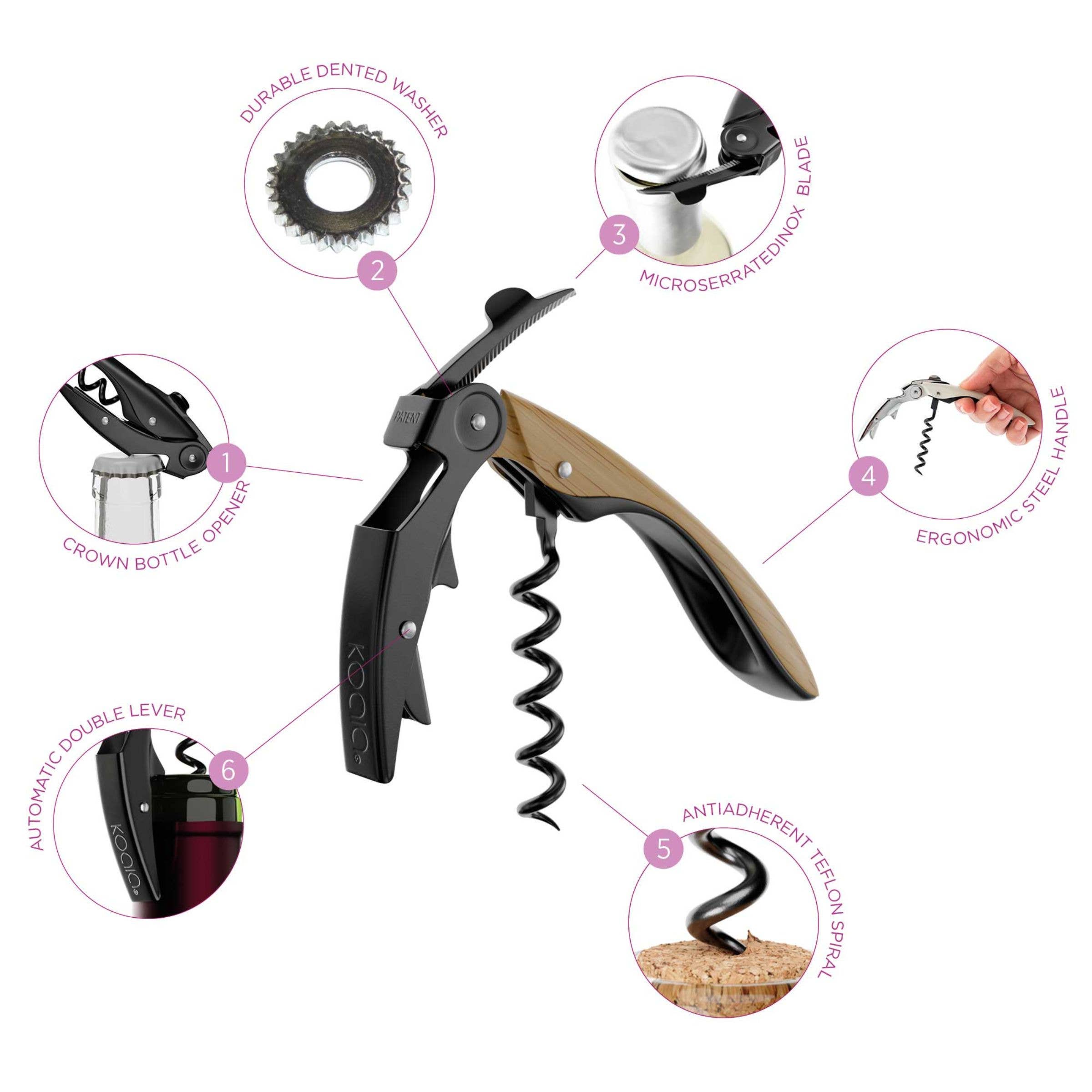 Amefa Couzon - Wholesale Bottle/Wine Opener - POP High Tech Double Lever Corkscrew - Koala16