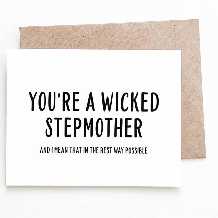 Carte de fête des mères méchante belle-mère pour la vente par Nine Two Design