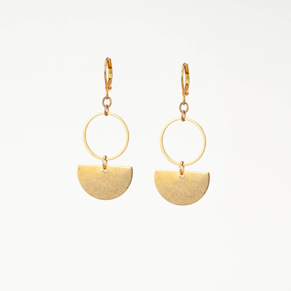 Altiplano - Wholesale Dangle Earrings - Circle & Half Dangle Earrings