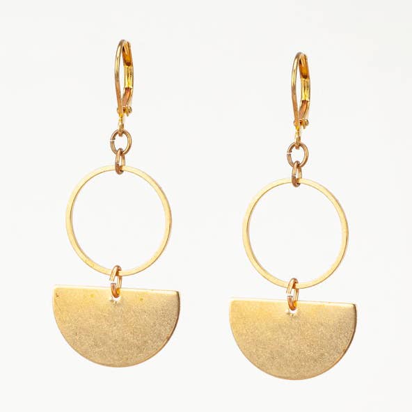 Altiplano - Wholesale Dangle Earrings - Circle & Half Dangle Earrings0